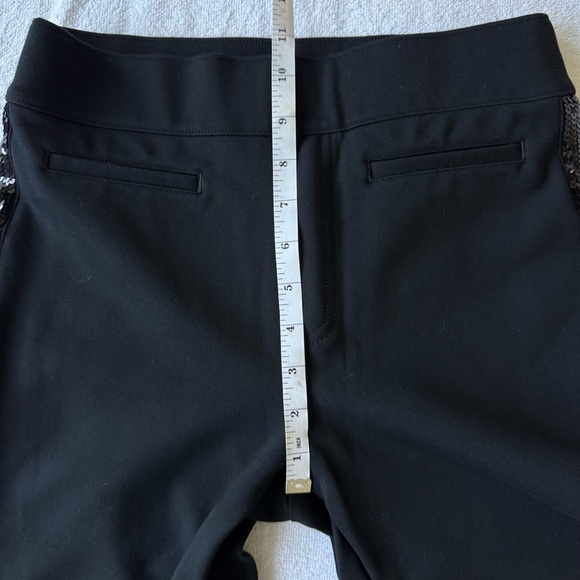 SPANX Black Skinny Pants ankle with side sequin size S - Picture 13 of 14